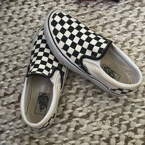 Checkered Platform Vans